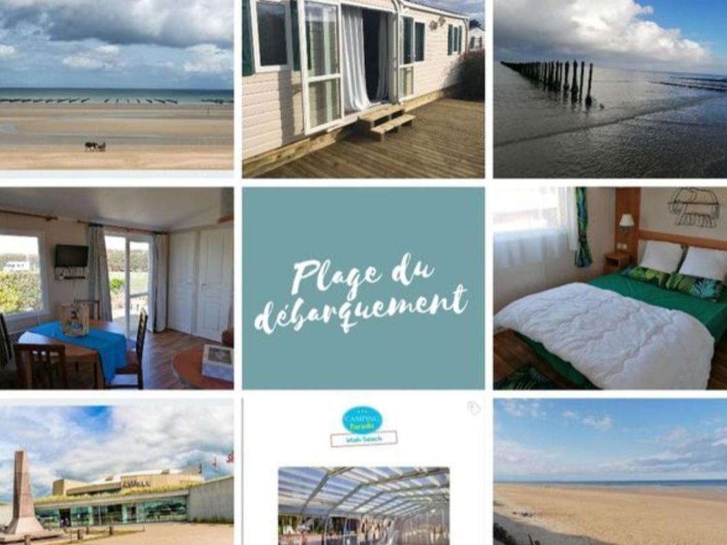 Mobile-home 100m plage Utah Mme SURGET Sainte-Marie-du-Mont  Luaran gambar